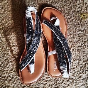 Limelight Embellished thong sandals